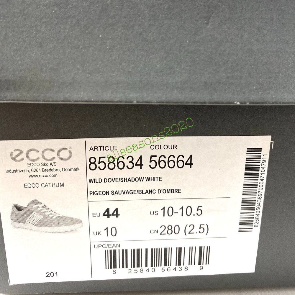🌿SALE🌿 ECCO Wild Dove Shadow Grey Men’s Sneakers Size 858634 56664 - Picture 9 of 9